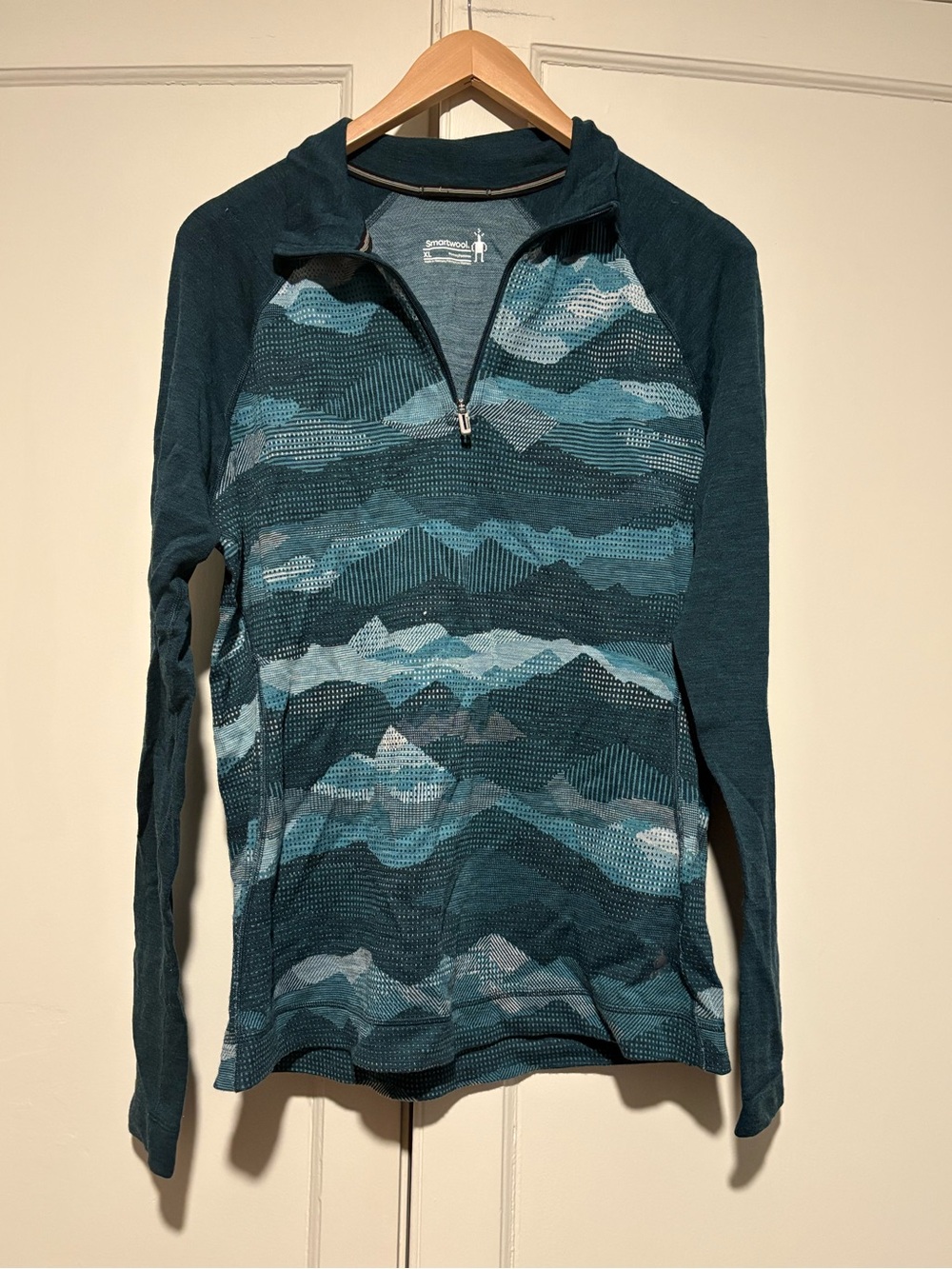 Women’s Smartwool Quarter Zip Patterned Base Layer